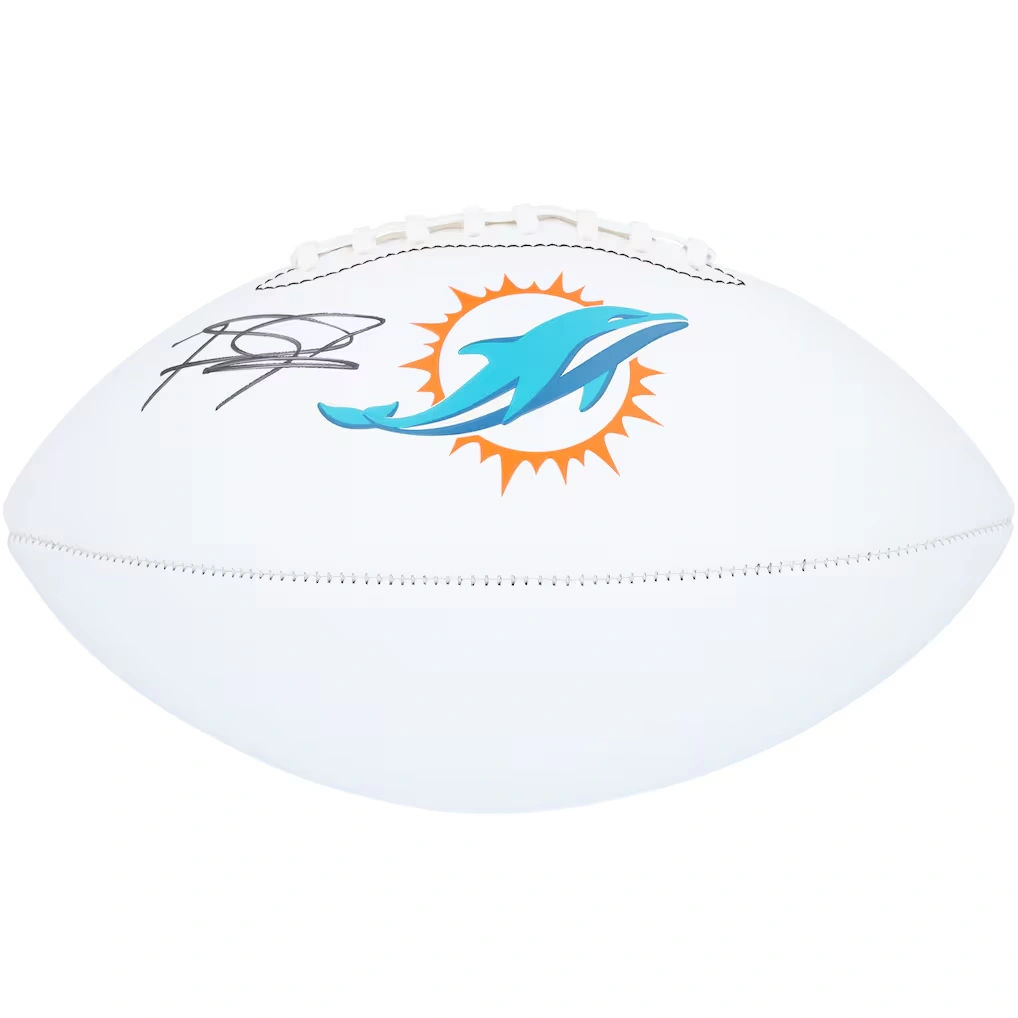 Tua Tagovailoa Miami Dolphins Autographed Fanatics Authentic Franklin White Panel Football