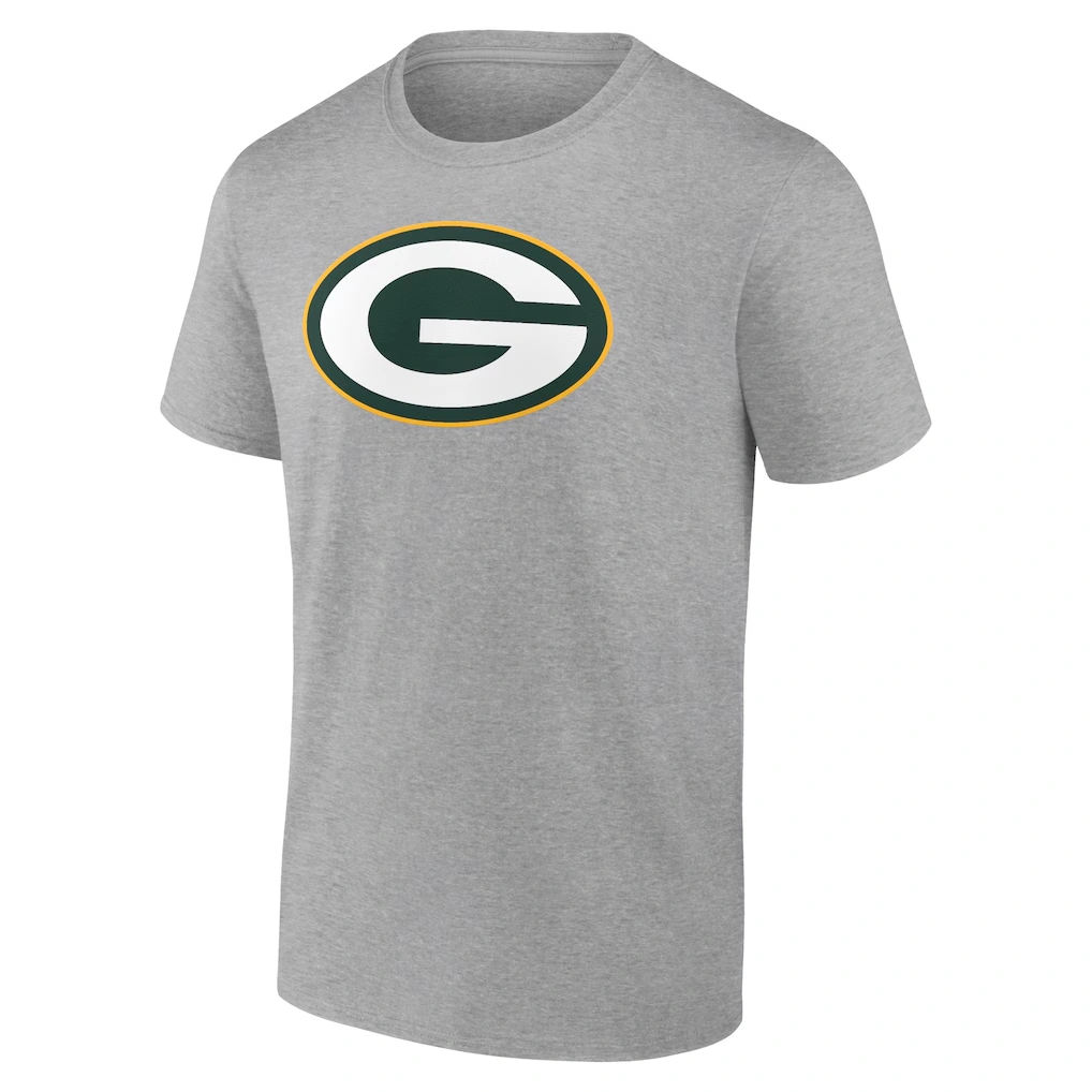Men's Green Bay Packers Jordan Love Gray Icon Player Name & Number T-Shirt