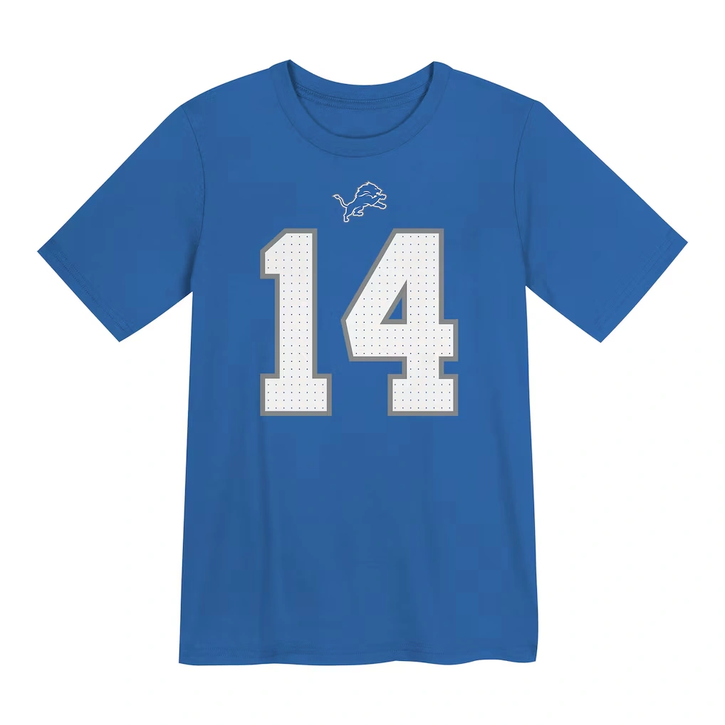 Preschool Detroit Lions Amon-Ra St. Brown Nike Blue Player Name & Number T-Shirt