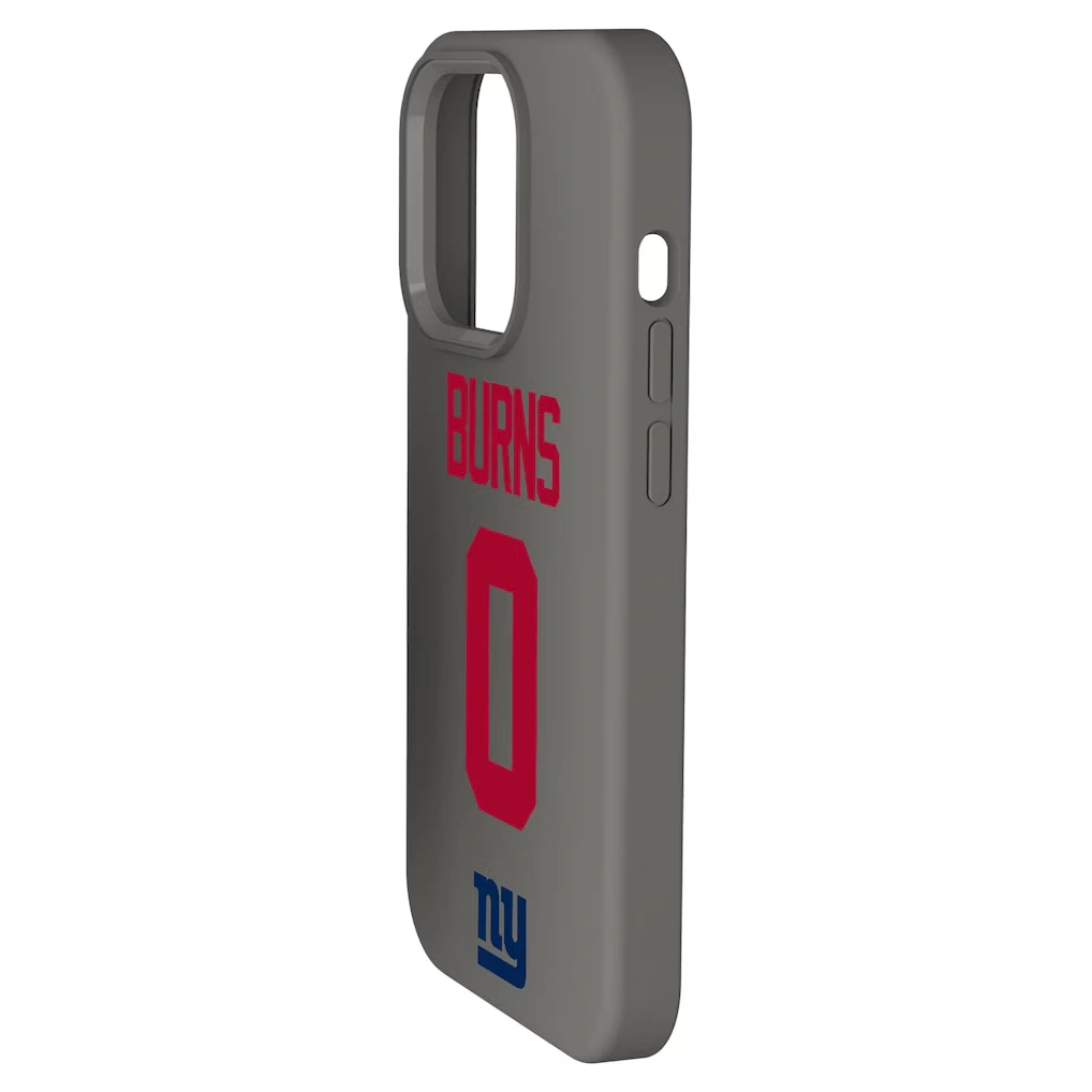 New York Giants Brian Burns Keyscaper Gray Ready Soft Touch iPhone Case