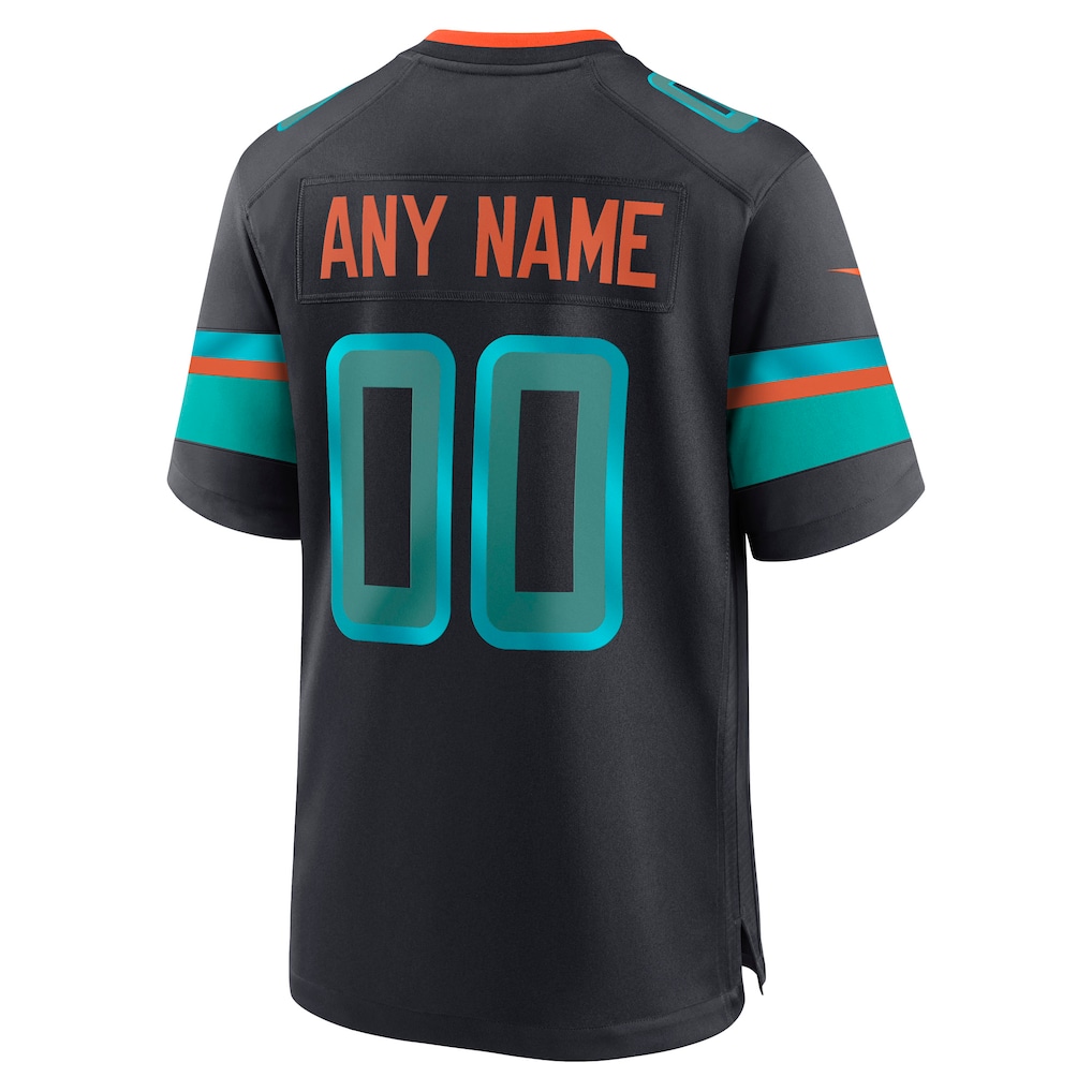 Men's Miami Dolphins Nike Navy 2025 Rivalries Collection Custom Game Jersey