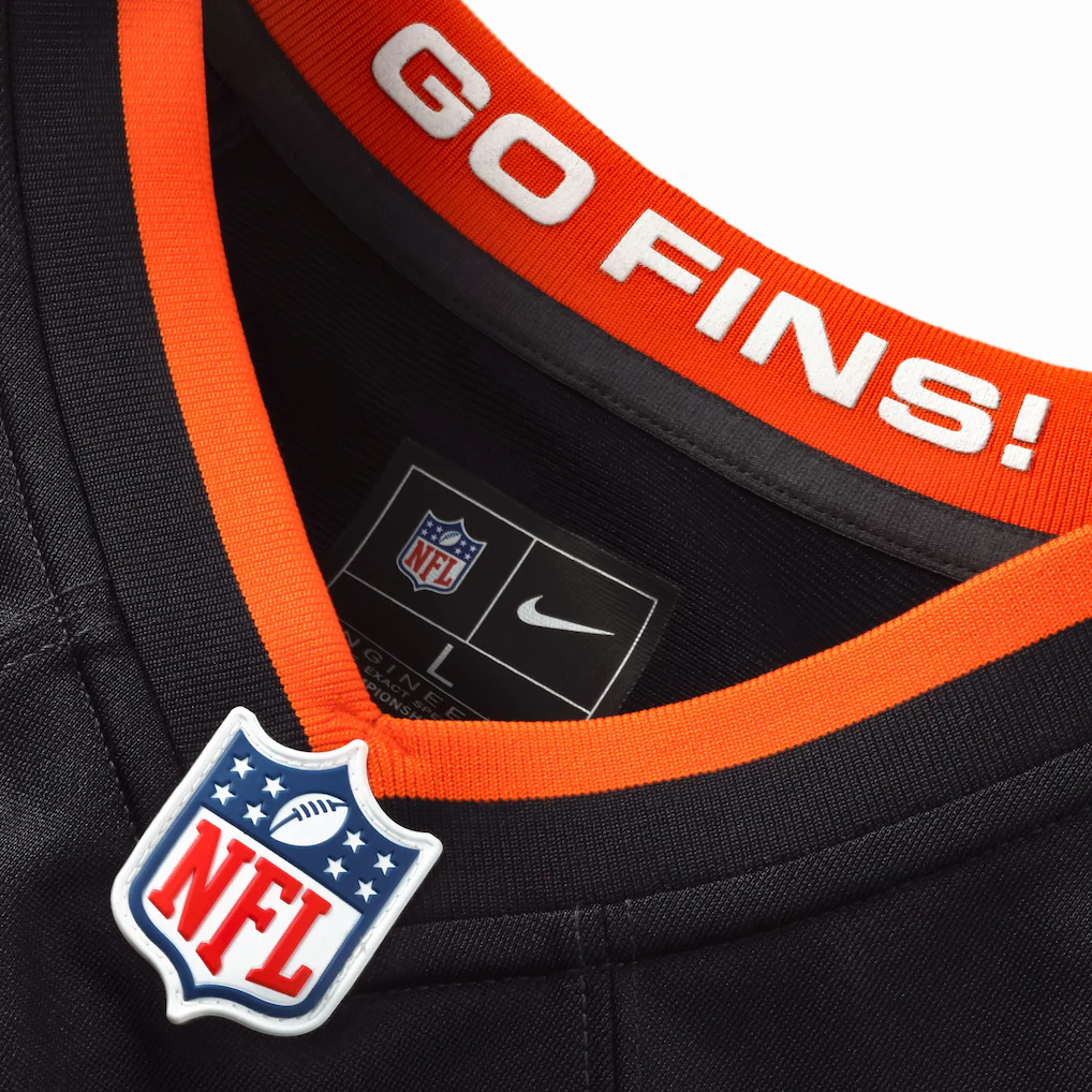 Men's Miami Dolphins Nike Navy 2025 Rivalries Collection Custom Game Jersey