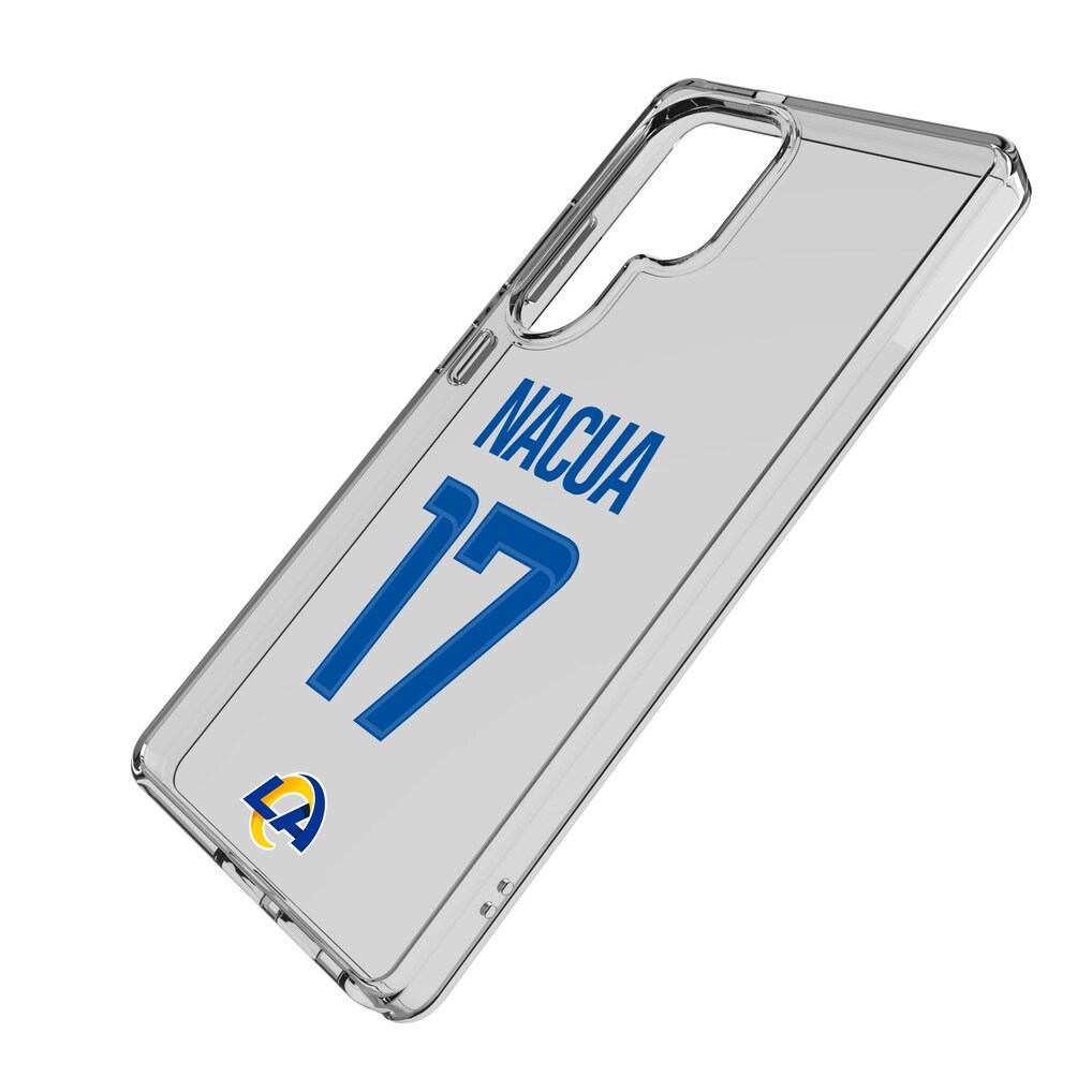 Los Angeles Rams Puka Nacua Keyscaper Galaxy Clear Case