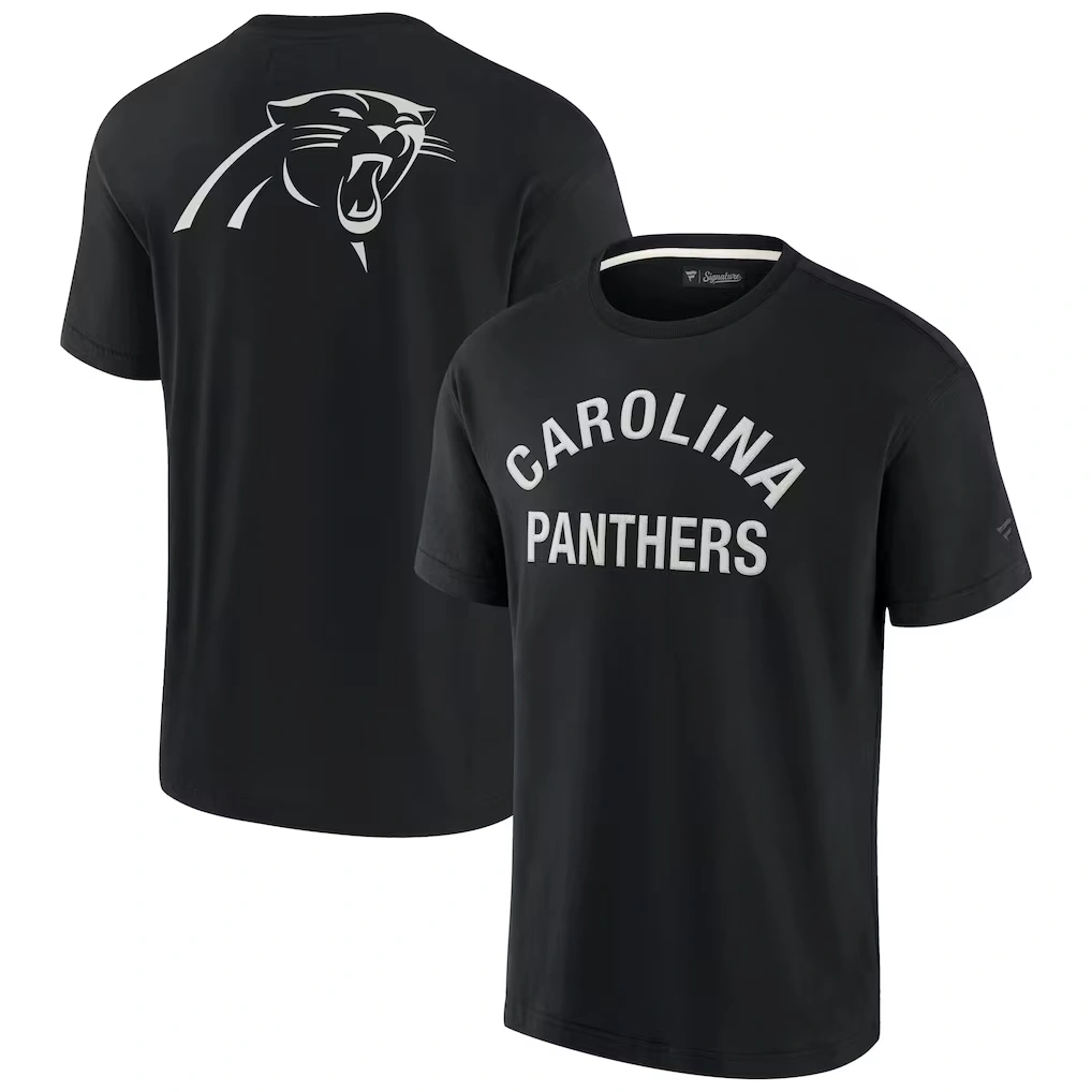 Unisex Carolina Panthers Fanatics Black Elements Super Soft Short Sleeve T-Shirt