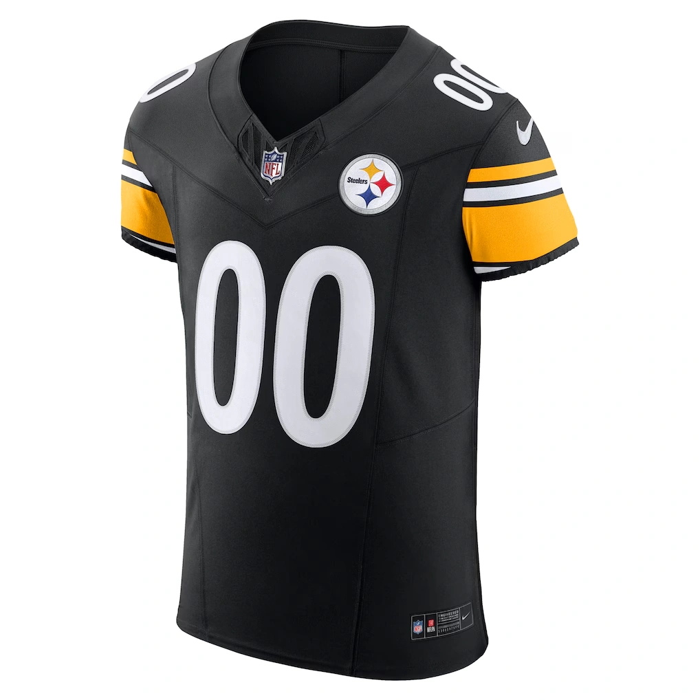 Men's Pittsburgh Steelers Nike Black Vapor F.U.S.E. Elite Custom Jersey