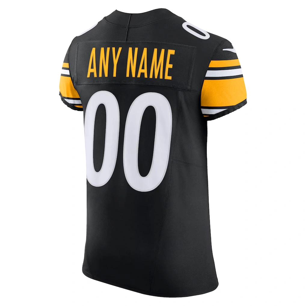 Men's Pittsburgh Steelers Nike Black Vapor F.U.S.E. Elite Custom Jersey