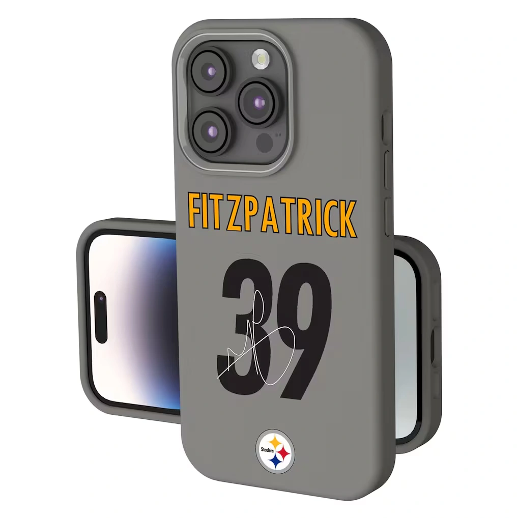 Pittsburgh Steelers Minkah Fitzpatrick Keyscaper Gray Ready Soft Touch iPhone Case