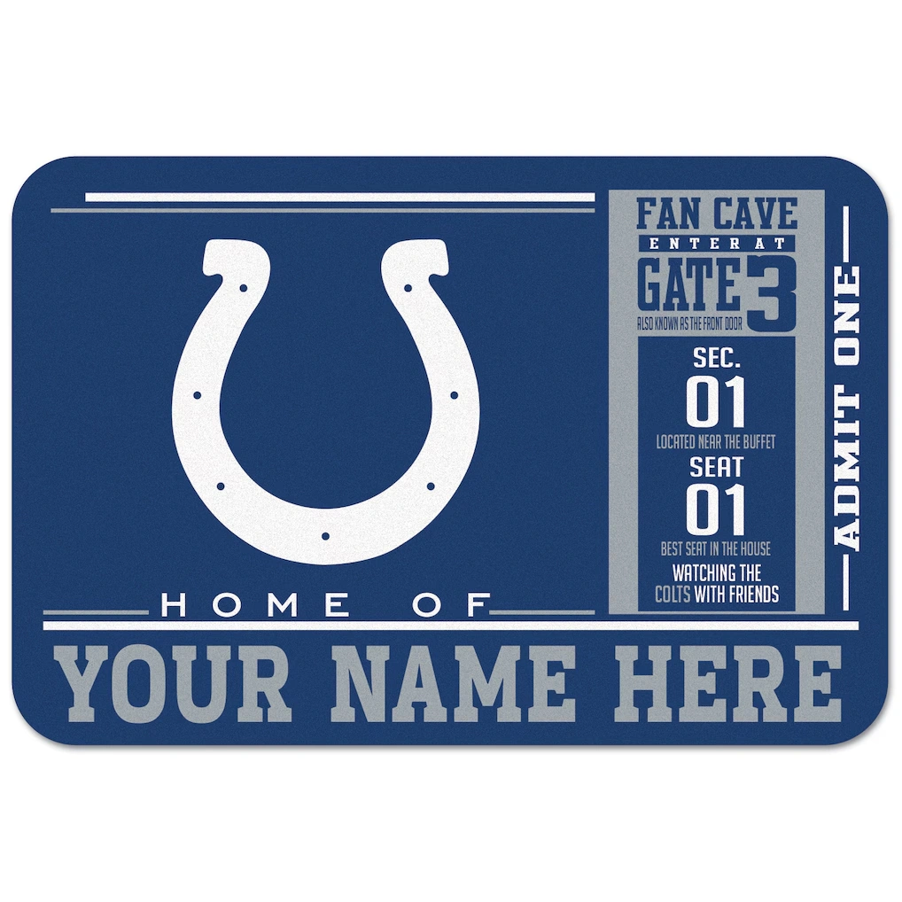 Indianapolis Colts WinCraft 20'' x 30'' Personalized Floor Mat