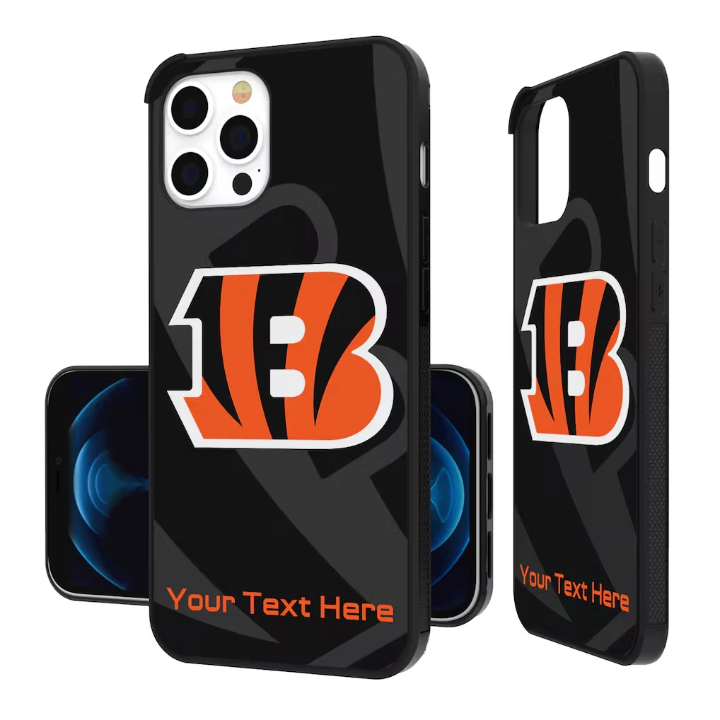Cincinnati Bengals Personalized Tilt Design iPhone Bump Case