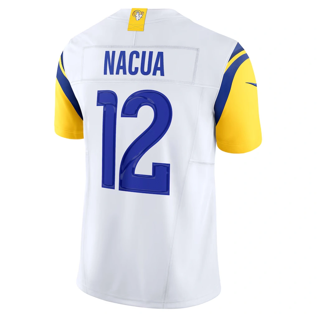 Men's Los Angeles Rams Puka Nacua Nike White Vapor F.U.S.E. Limited Player Jersey