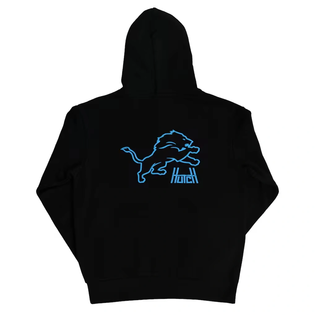 Unisex Detroit Lions House of Hutch Black Unbroken Hoodie
