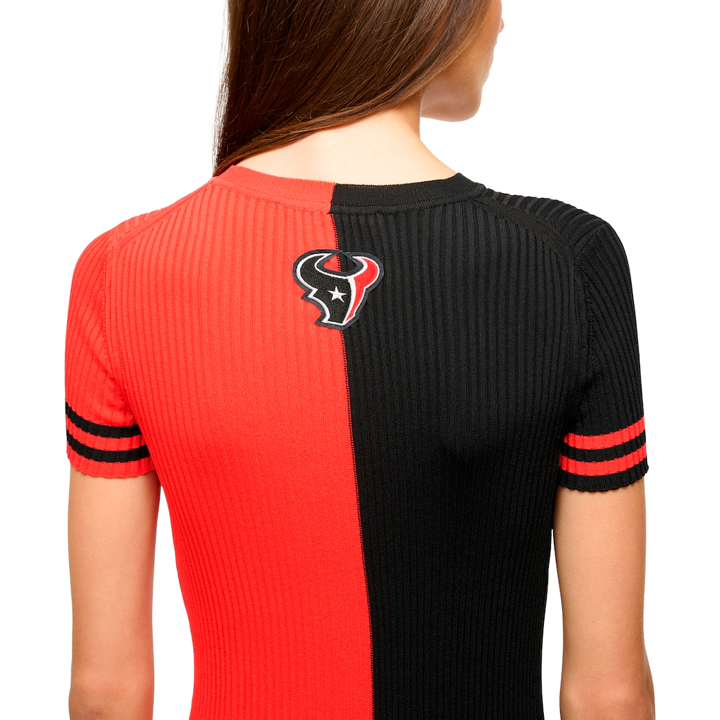 Women's Houston Texans STAUD Navy/Red Colleen Dress
