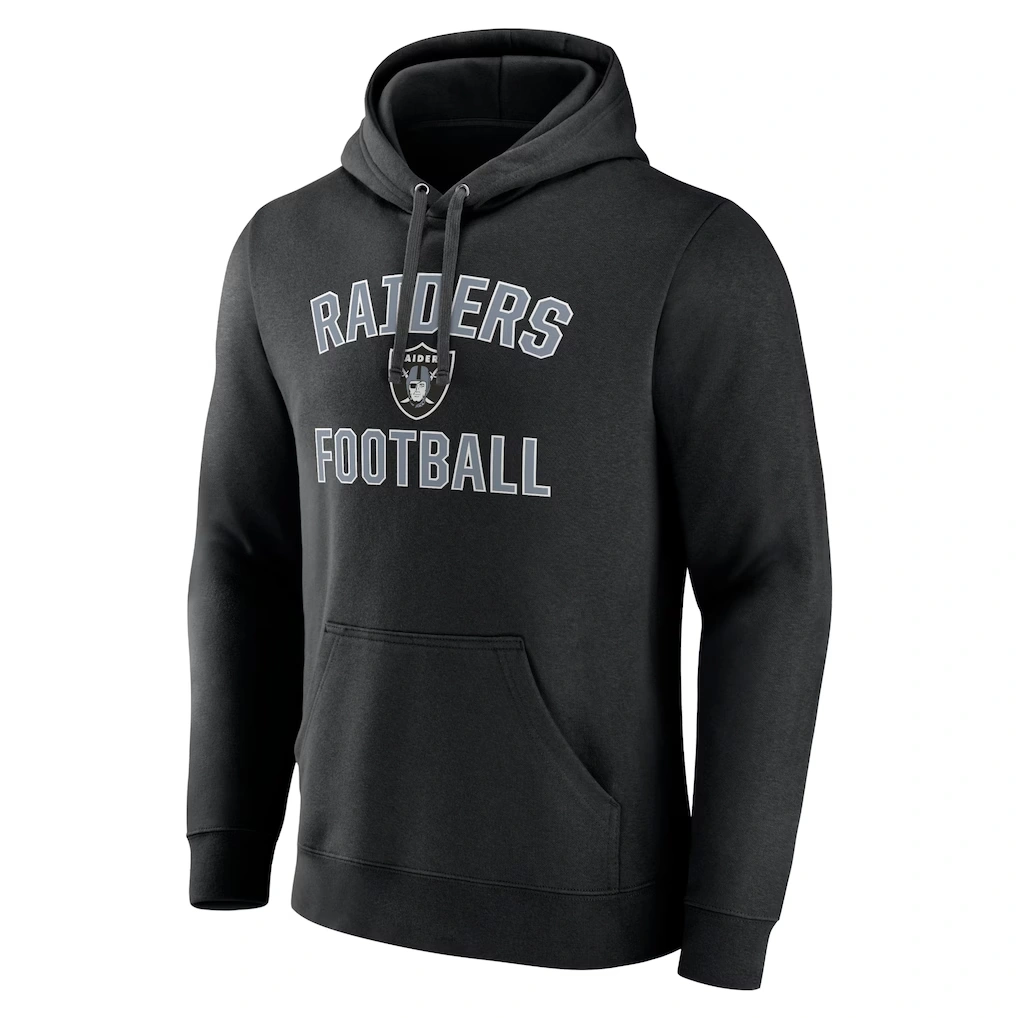 Men's Las Vegas Raiders Fanatics Black Between the Pylons Pullover Hoodie