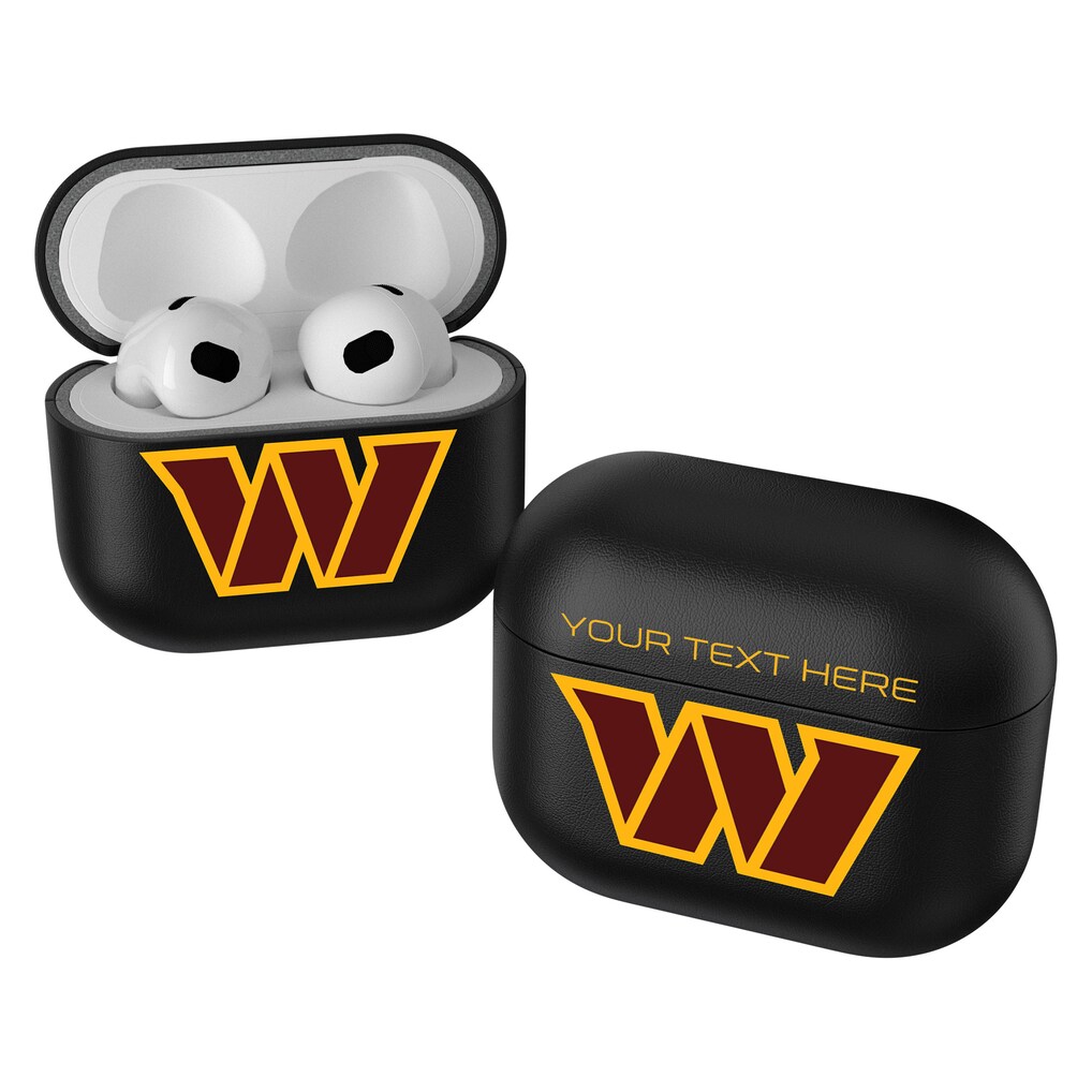 Washington Commanders Keyscaper Black Insignia Personalized AirPods 3rd Generation Case Cover