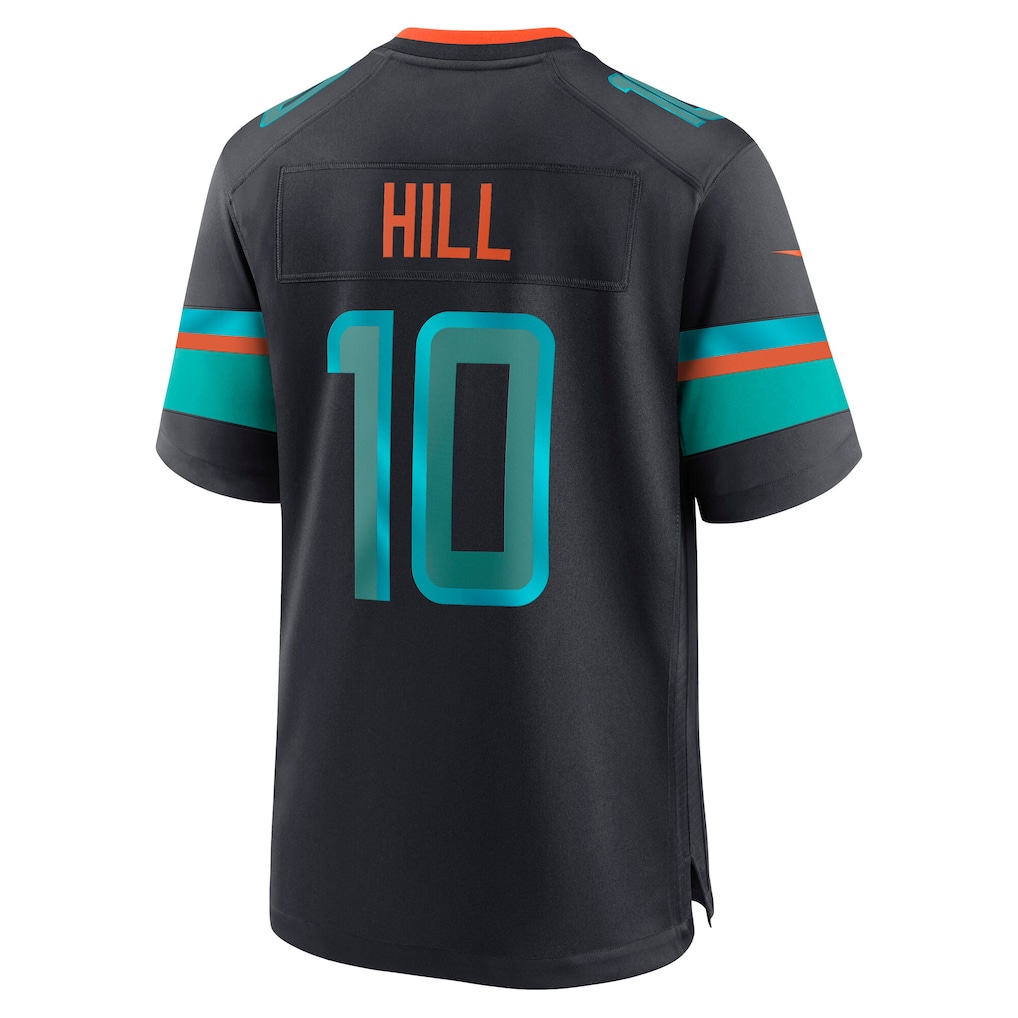 Men's Miami Dolphins Tyreek Hill Nike Pitch Blue 2025 Rivalries Collection Game Jersey