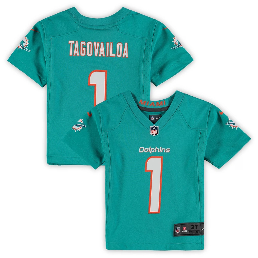 Toddler Miami Dolphins Tua Tagovailoa Nike Aqua Game Jersey