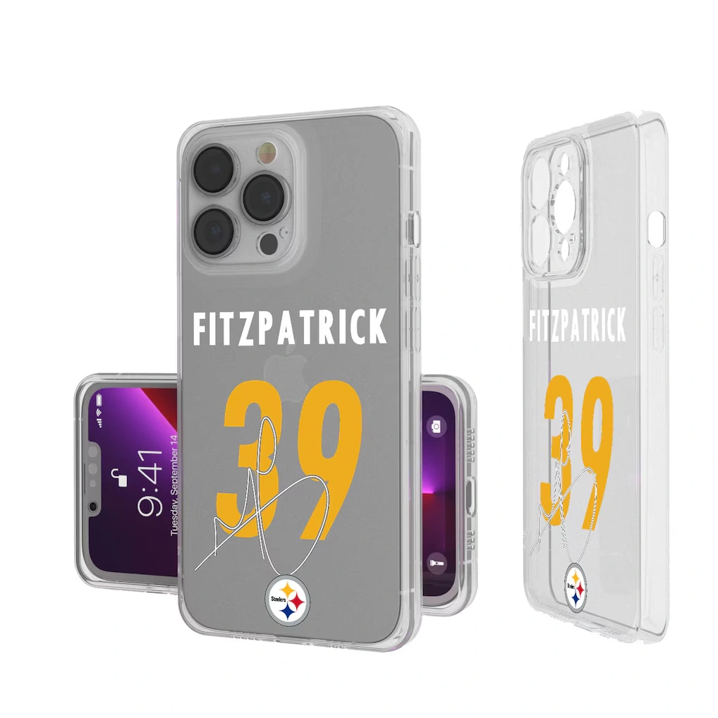 Pittsburgh Steelers Minkah Fitzpatrick Keyscaper iPhone Clear Case