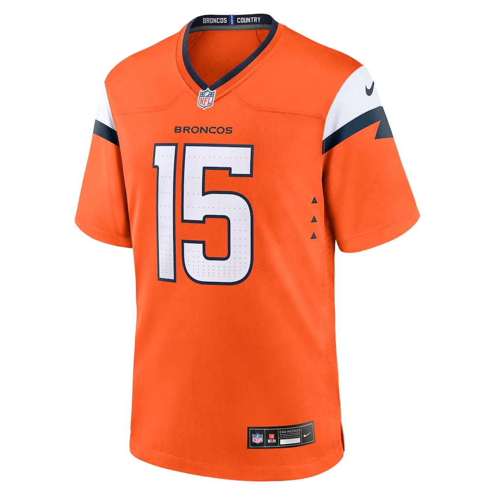 Men's Denver Broncos Nik Bonitto Nike Orange Team Game Jersey