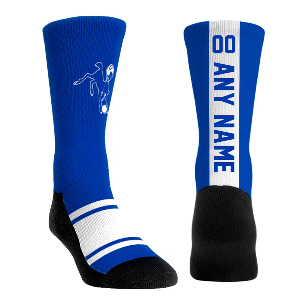 Youth Indianapolis Colts Rock Em Socks Royal Throwback Jersey Custom Crew Socks