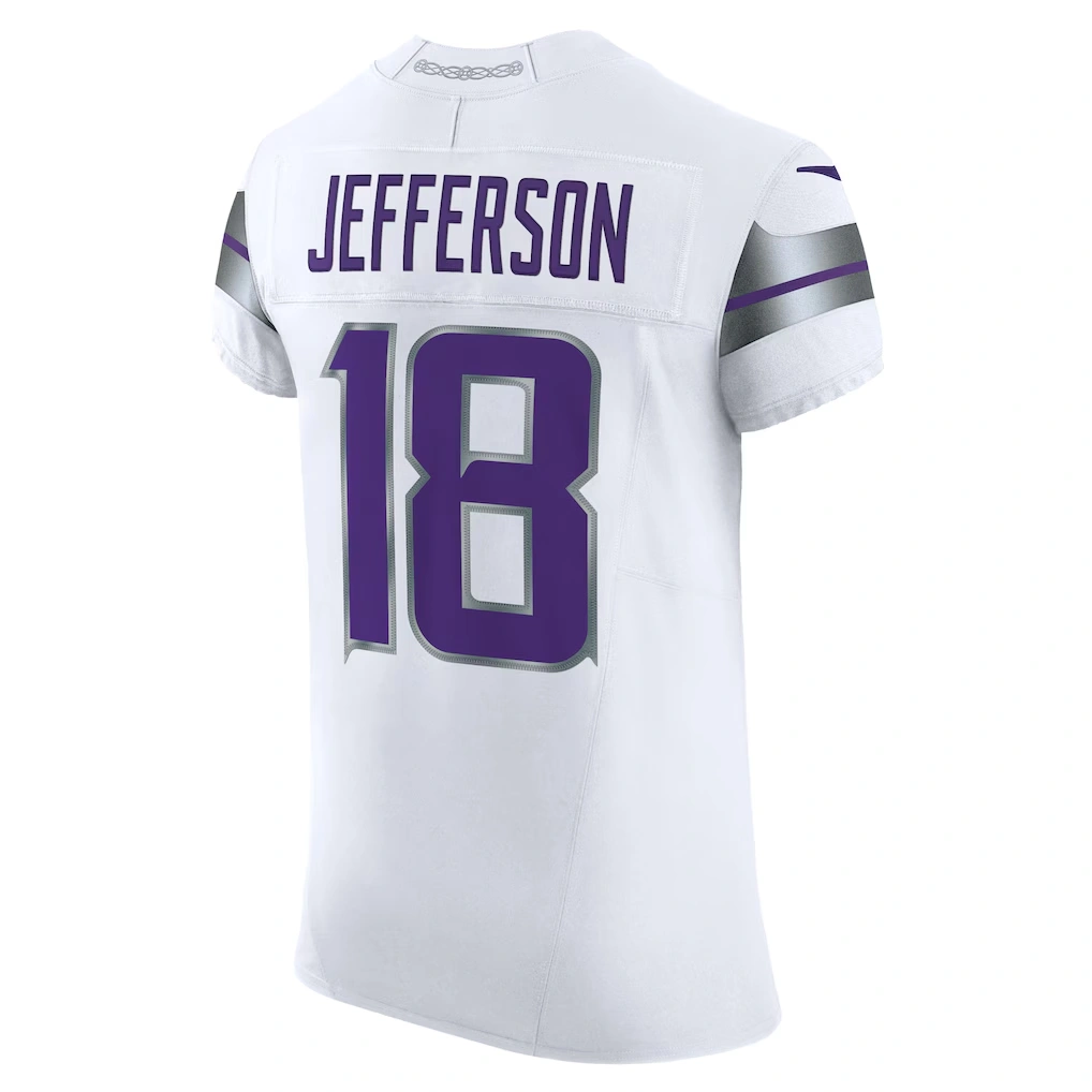 Men's Minnesota Vikings Justin Jefferson Nike White Alternate Vapor F.U.S.E. Elite Player Jersey