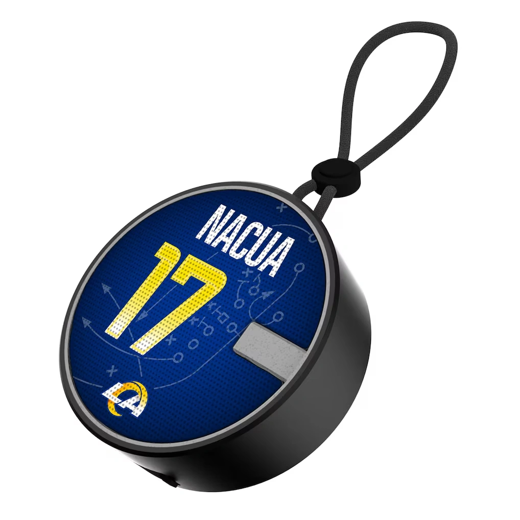 Los Angeles Rams Puka Nacua Keyscaper Bluetooth IP67 Waterproof Speaker
