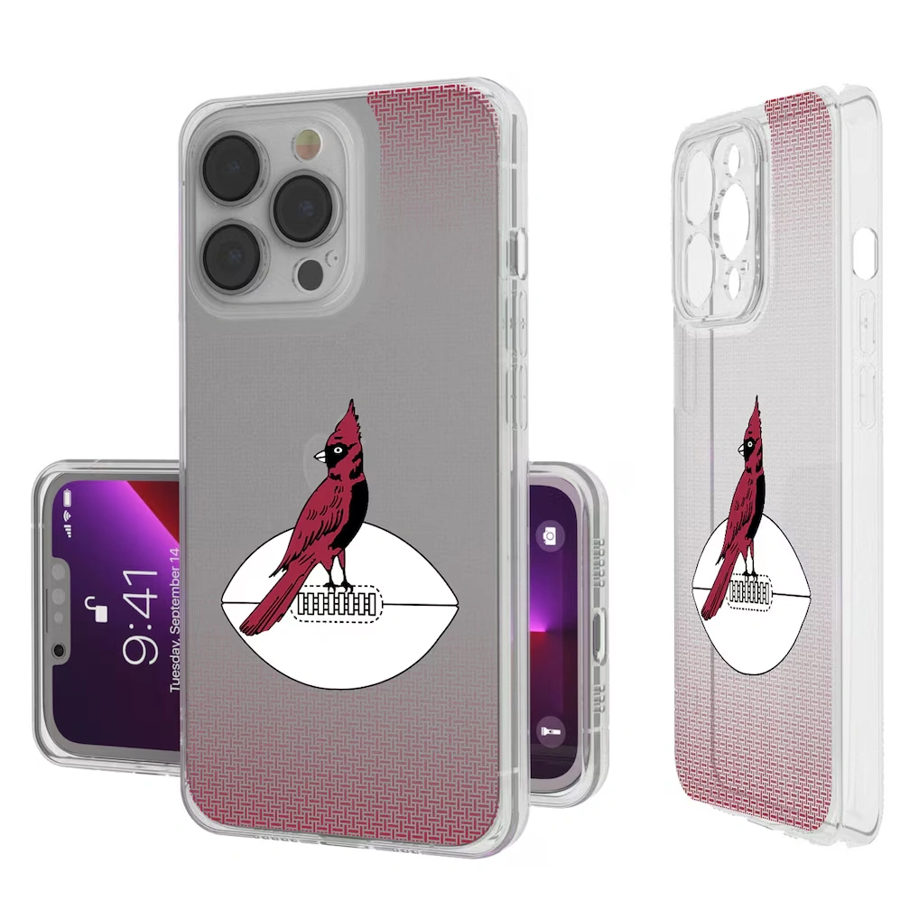 Chicago Cardinals Linen Logo iPhone Clear Case
