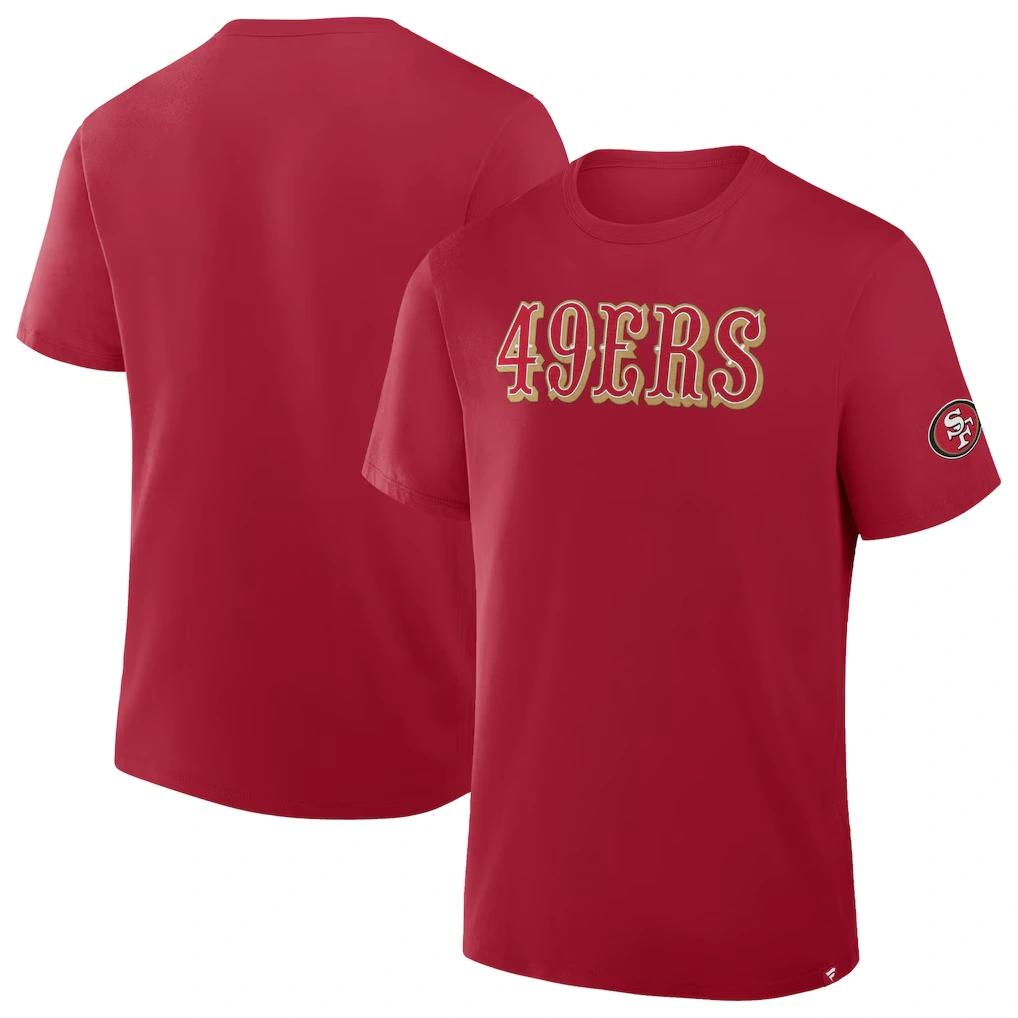 Men's San Francisco 49ers Fanatics Scarlet Option Route Legacy T-Shirt