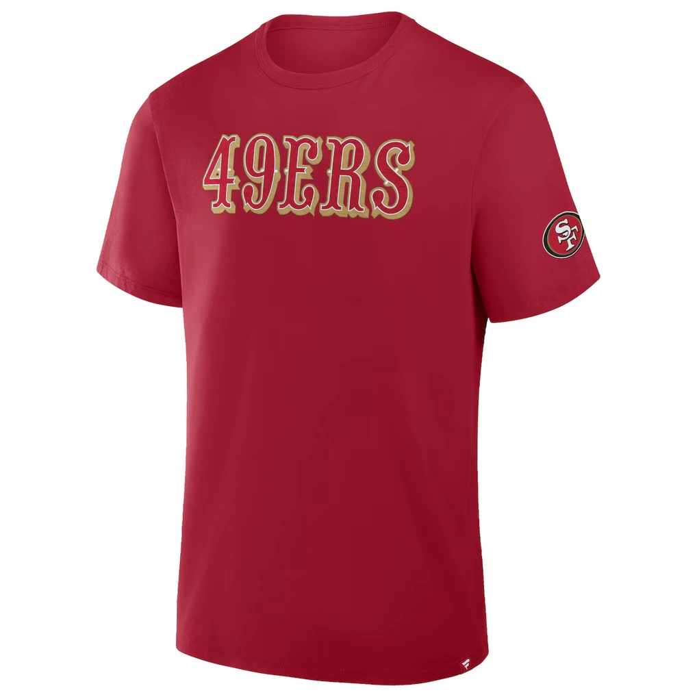 Men's San Francisco 49ers Fanatics Scarlet Option Route Legacy T-Shirt