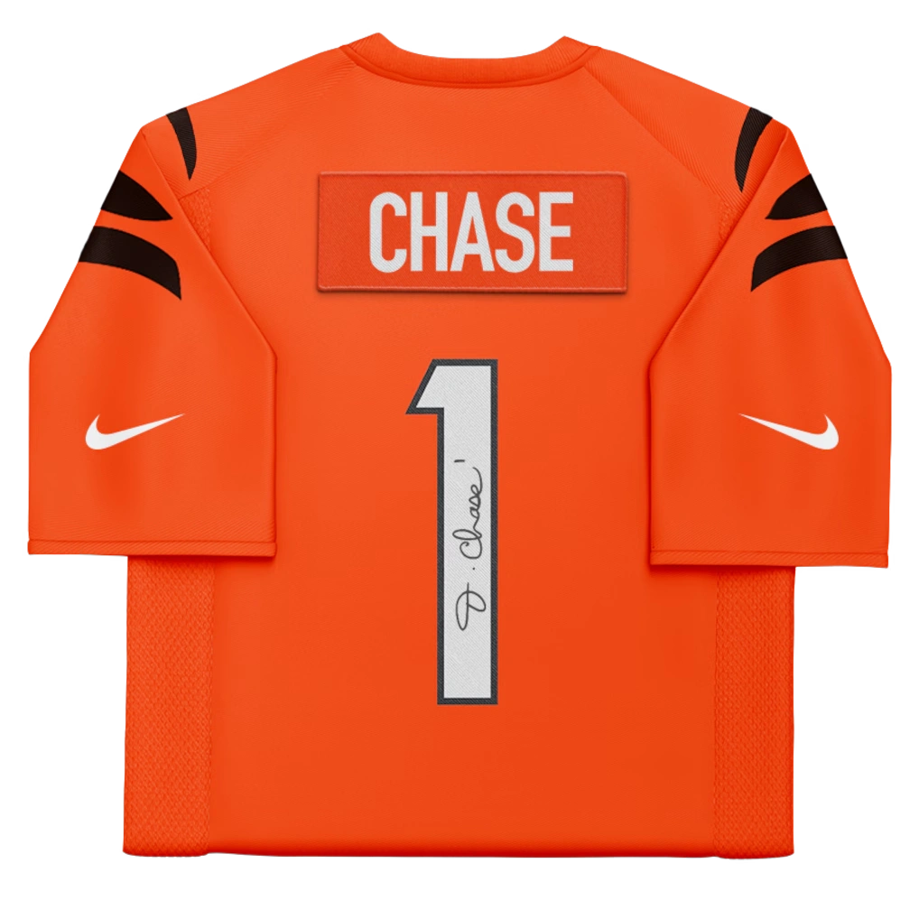 Ja'Marr Chase Cincinnati Bengals Autographed Fanatics Authentic Nike Orange Limited Jersey 5 Ja'Marr Chase Cincinnati Bengals Autographed Fanatics Authentic Nike Orange Limited Jersey