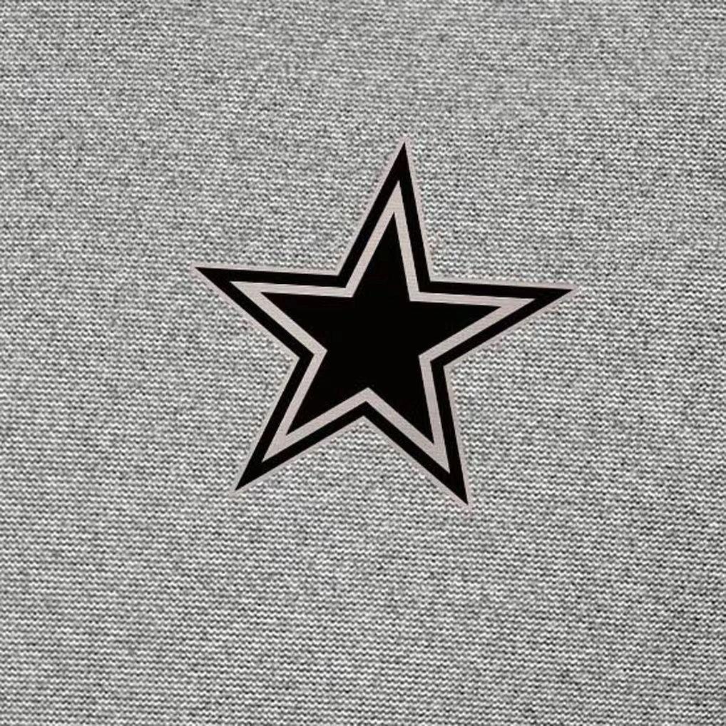 Men's Dallas Cowboys Antigua Heather Gray Subtle Quarter-Zip Top