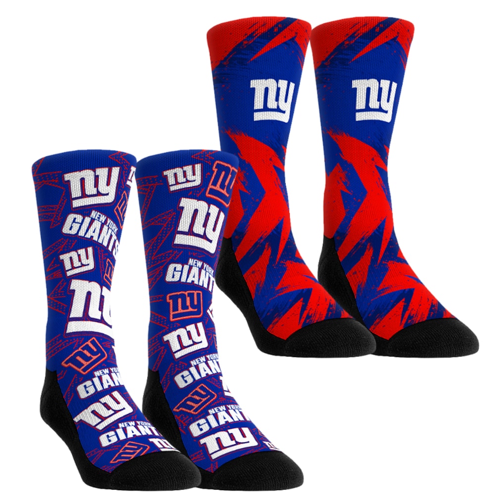 Unisex New York Giants Rock Em Socks Gameday Two-Pack Crew Socks Set