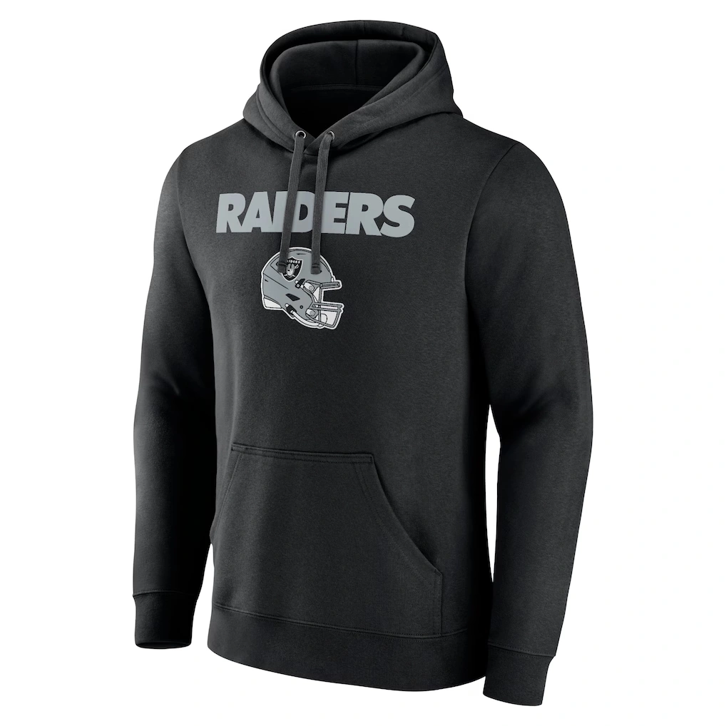 Men's Las Vegas Raiders Maxx Crosby Black Team Wordmark Player Name & Number Pullover Hoodie