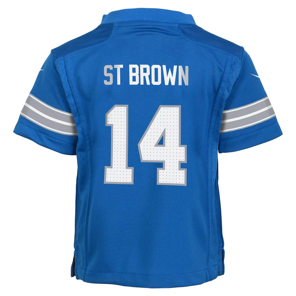 Preschool Detroit Lions Amon-Ra St. Brown Nike Blue Player Game Jersey