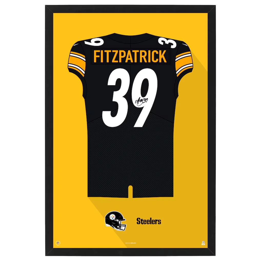 Pittsburgh Steelers Minkah Fitzpatrick Home Jersey Framed Art Print