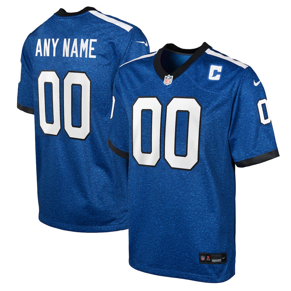 Youth Indianapolis Colts Nike Blue Indiana Nights Alternate Custom Game Jersey