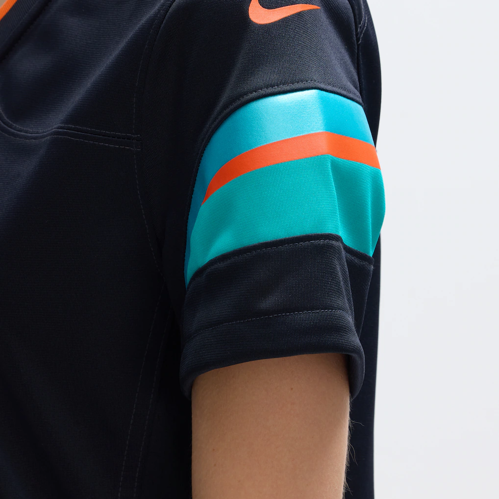 Women's Miami Dolphins Tyreek Hill Nike Pitch Blue 2025 Rivalries Collection Game Jersey