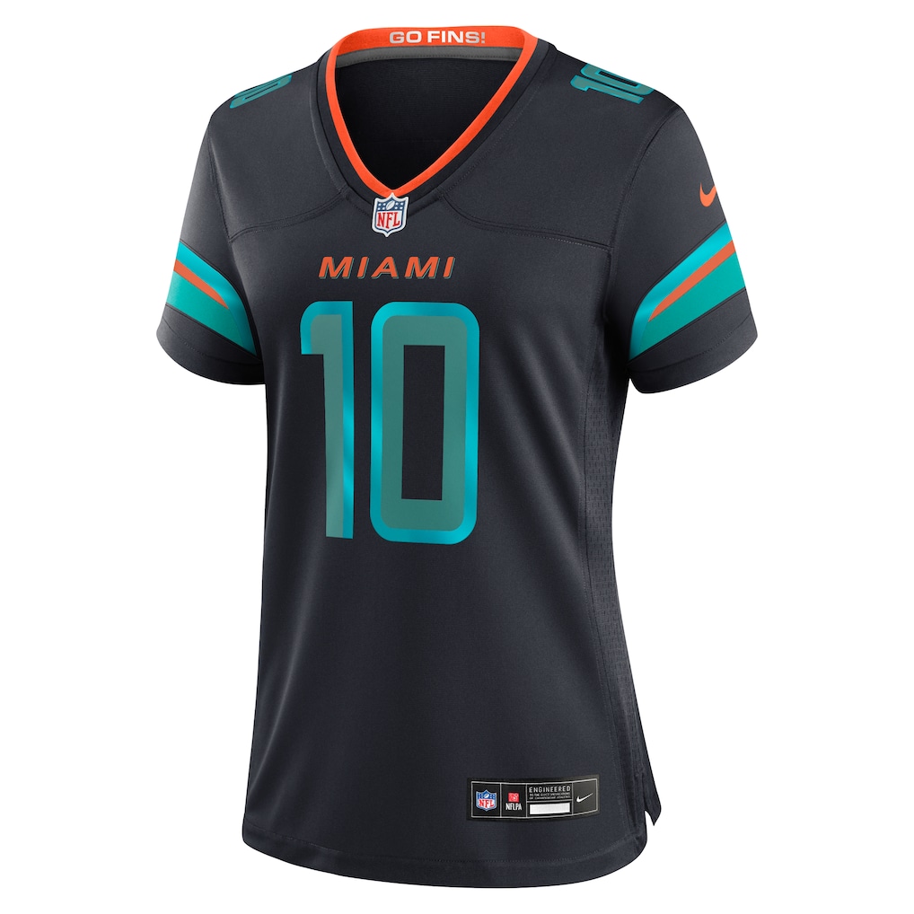 Women's Miami Dolphins Tyreek Hill Nike Pitch Blue 2025 Rivalries Collection Game Jersey