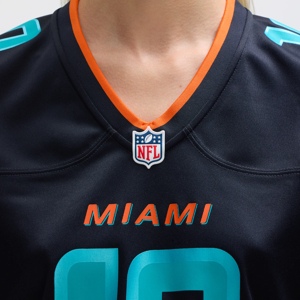 Women's Miami Dolphins Tyreek Hill Nike Pitch Blue 2025 Rivalries Collection Game Jersey