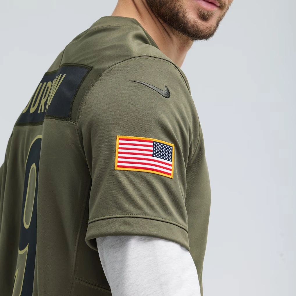 Men's Cincinnati Bengals Joe Burrow Nike Olive 2025 Salute to Service Limited Jersey