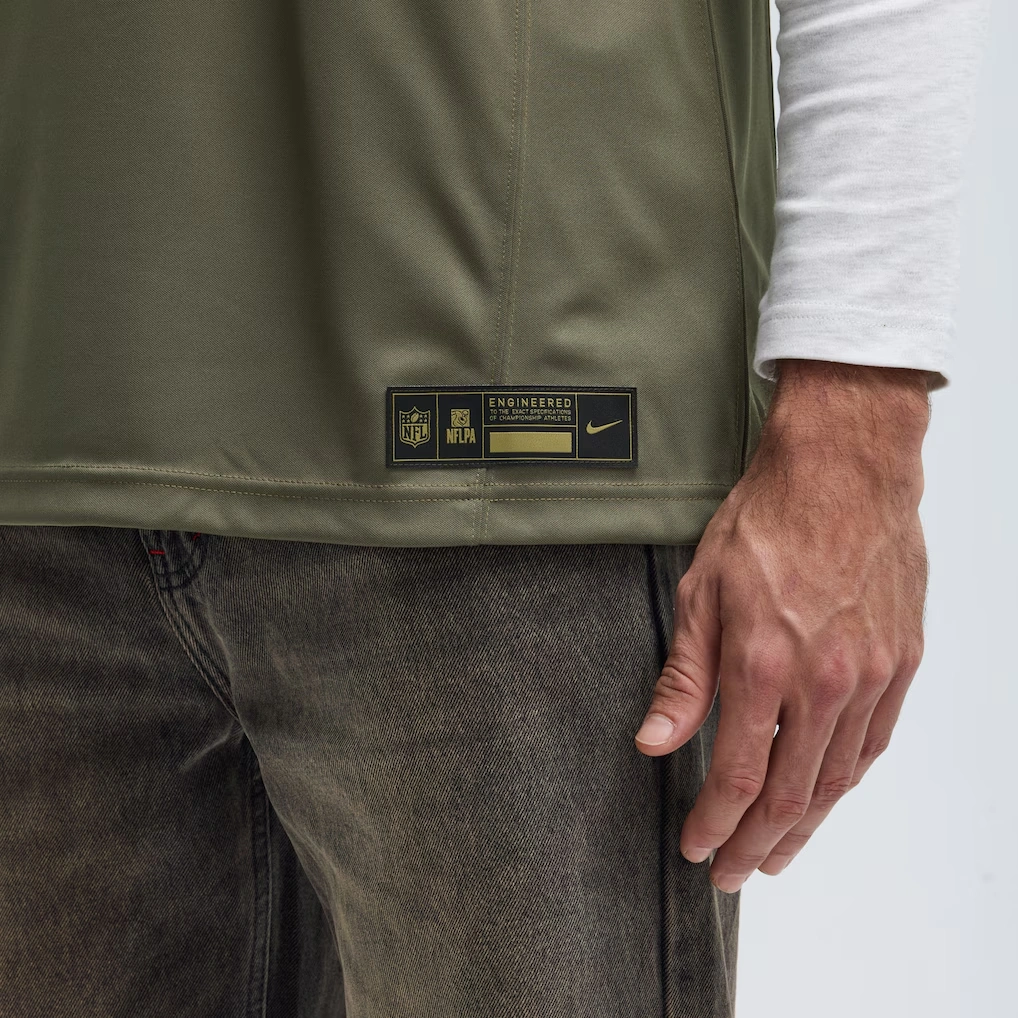 Men's Cincinnati Bengals Joe Burrow Nike Olive 2025 Salute to Service Limited Jersey