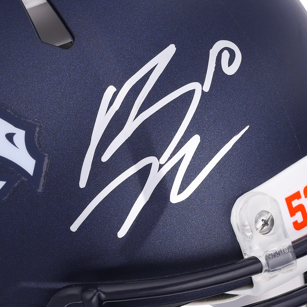 Bo Nix Denver Broncos Autographed Fanatics Authentic 2024 Riddell Speed Authentic Helmet