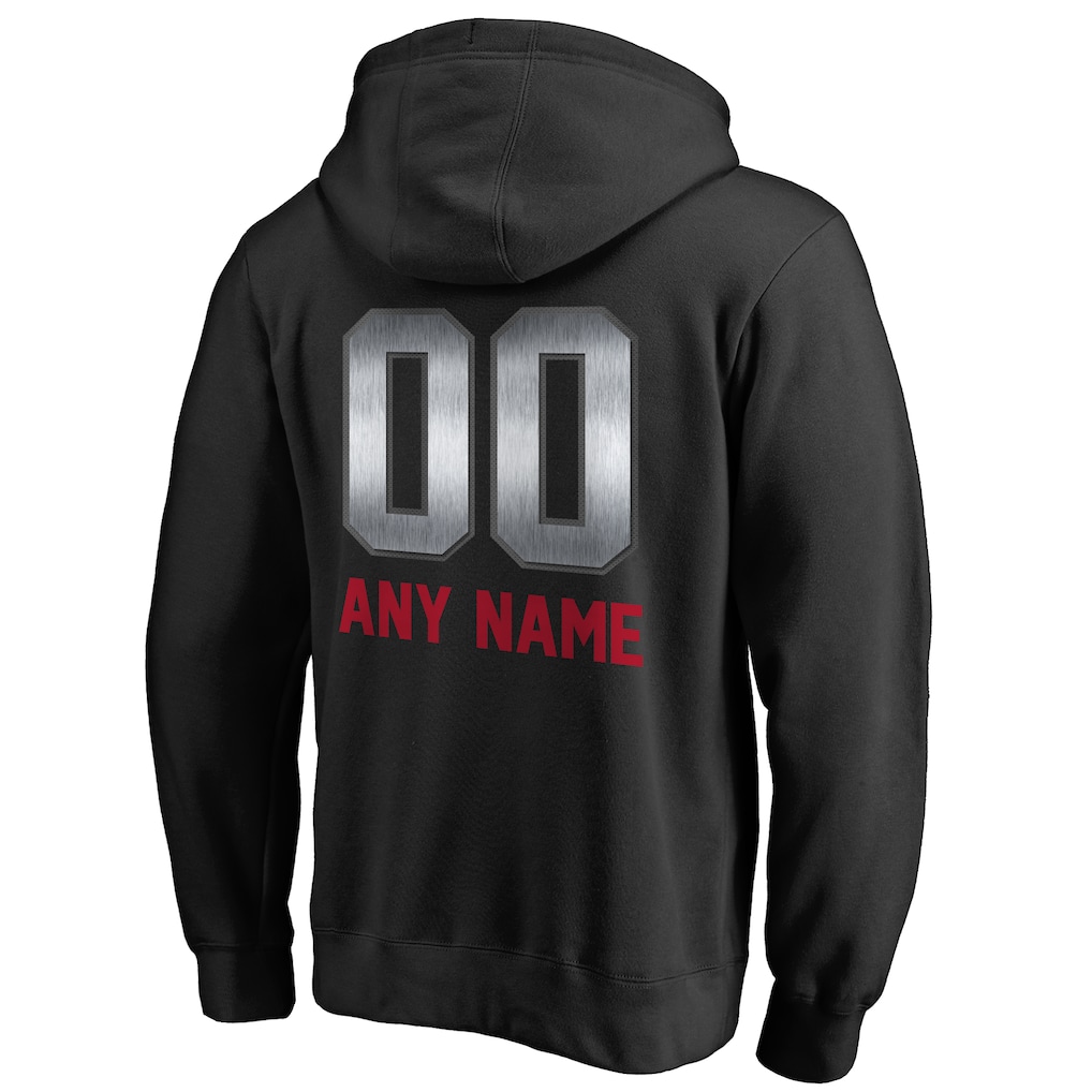 Men's New York Giants Black Personalized Midnight Mascot Pullover Hoodie