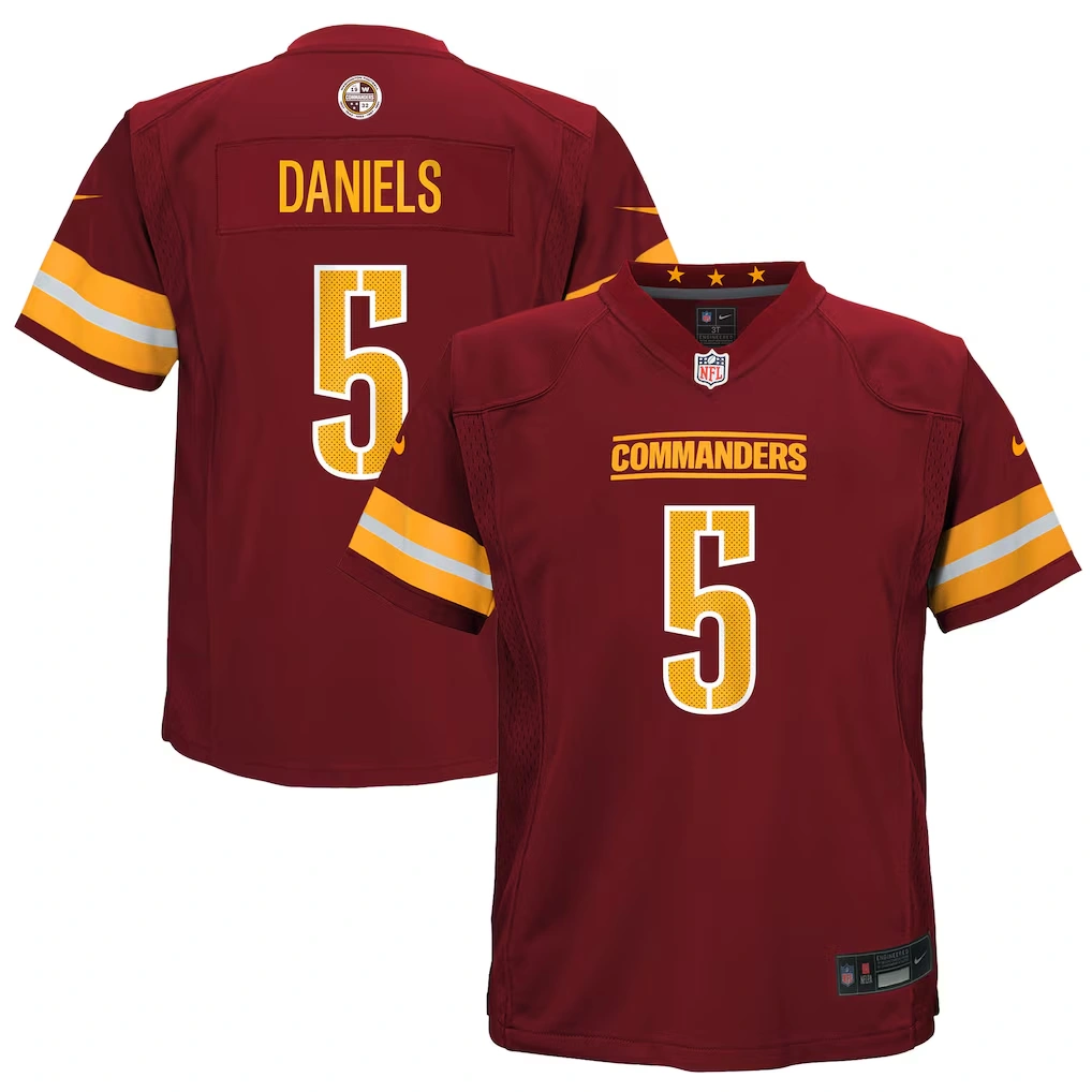 Toddler Washington Commanders Jayden Daniels Nike Burgundy Game Jersey