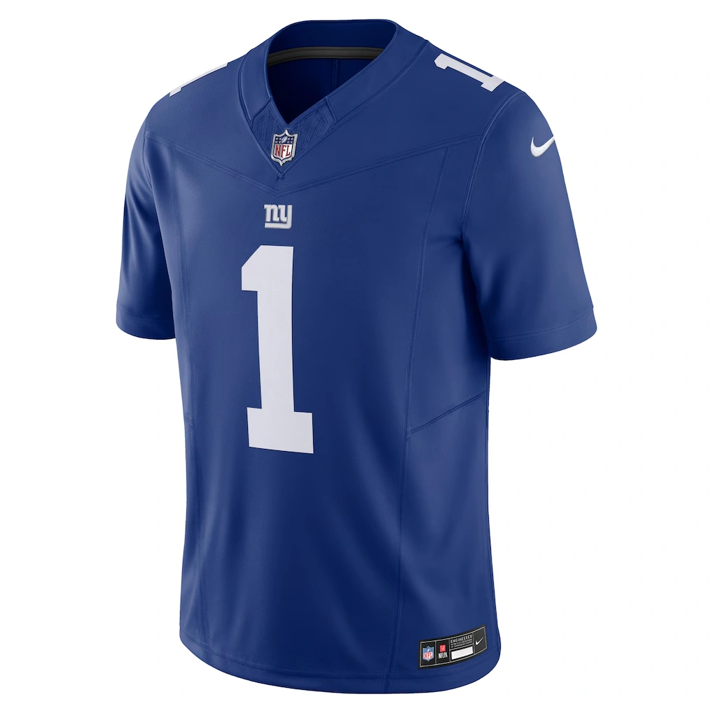 Men's New York Giants Malik Nabers Nike Royal Vapor F.U.S.E. Limited Jersey