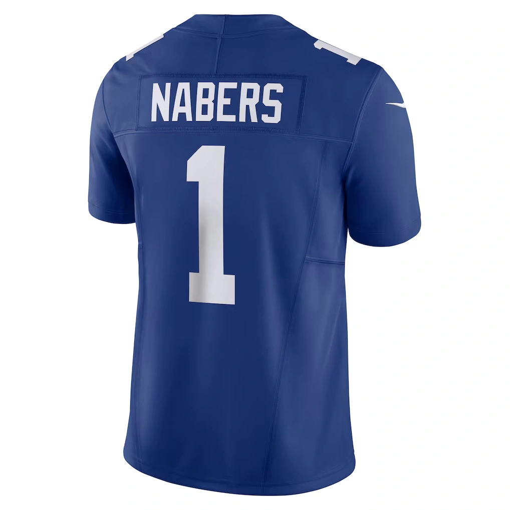 Men's New York Giants Malik Nabers Nike Royal Vapor F.U.S.E. Limited Jersey