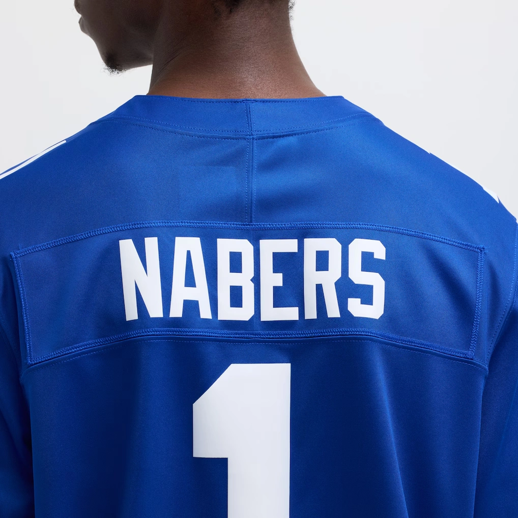Men's New York Giants Malik Nabers Nike Royal Vapor F.U.S.E. Limited Jersey