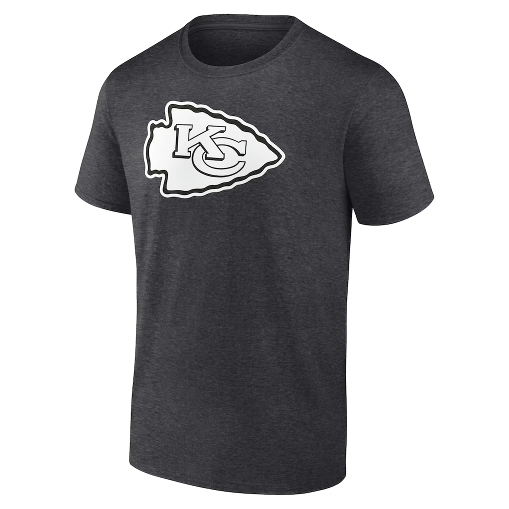 Men's Kansas City Chiefs Charcoal Personalized Name & Number Monochrome T-Shirt