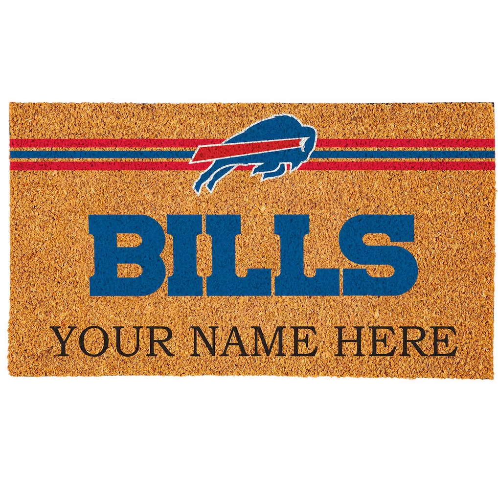 Buffalo Bills 18" x 30" Personalized Coir Doormat