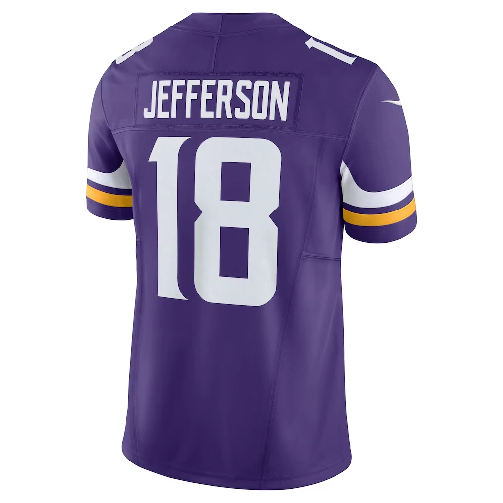Men's Minnesota Vikings Justin Jefferson Nike Purple Vapor F.U.S.E. Limited Jersey