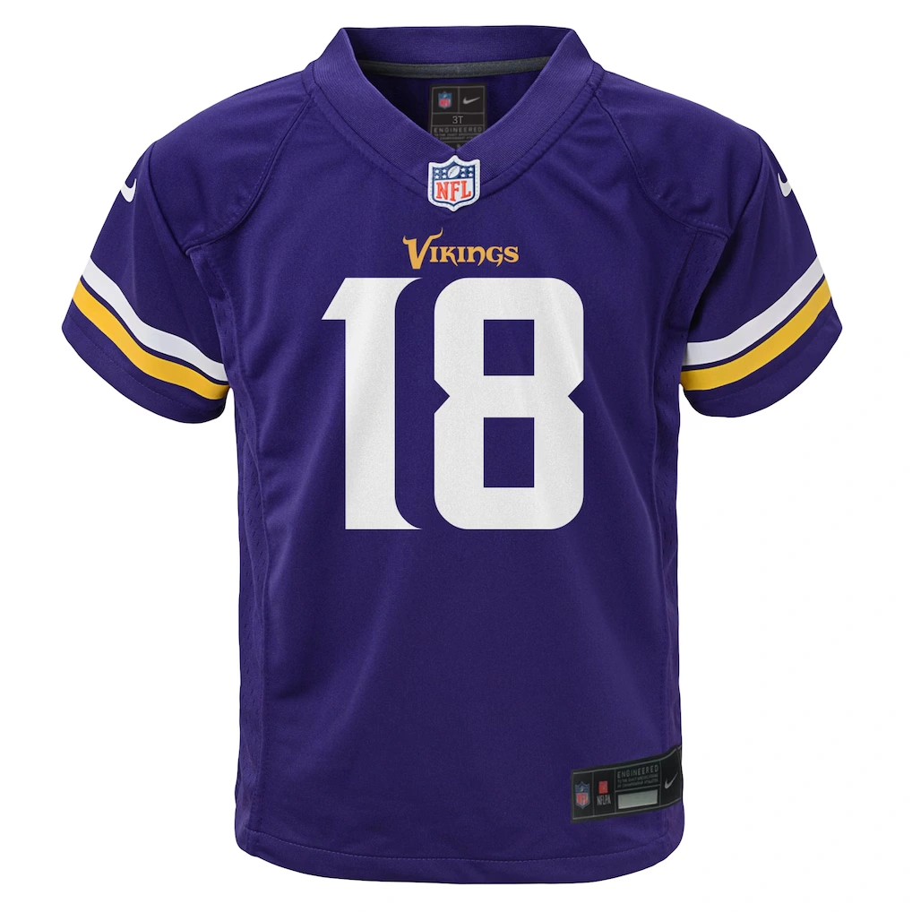 Toddler Minnesota Vikings Justin Jefferson Nike Purple Game Jersey